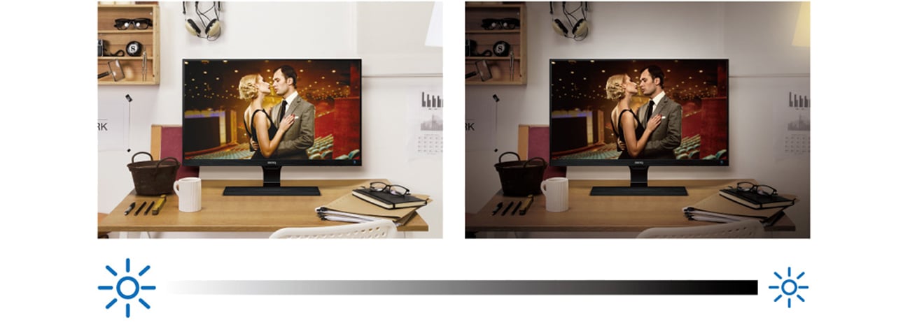BenQ EW3270ZL inteligentna regulacja jasności
