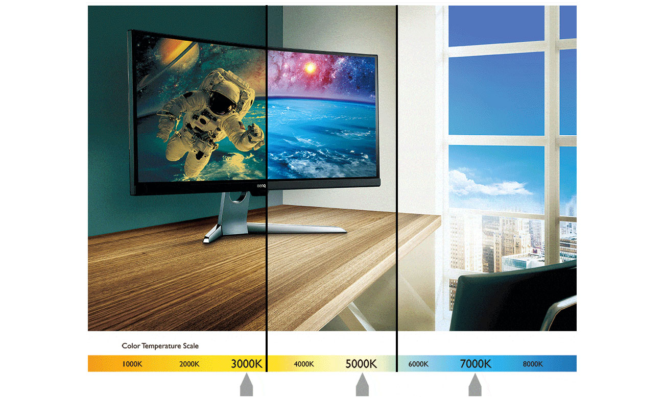 Benq EX3203R Technologia Brightness Intelligence Plus