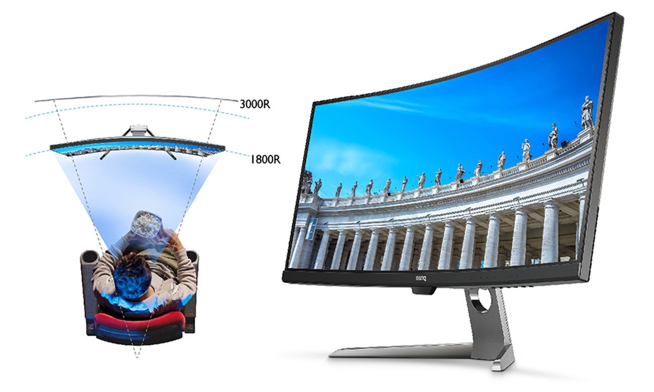 BenQ EX3501R zakrzywiony ekran