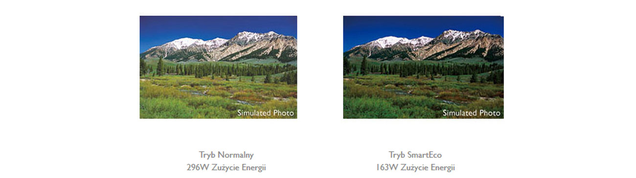 Projektor BenQ MX720 tryb Smart Eko