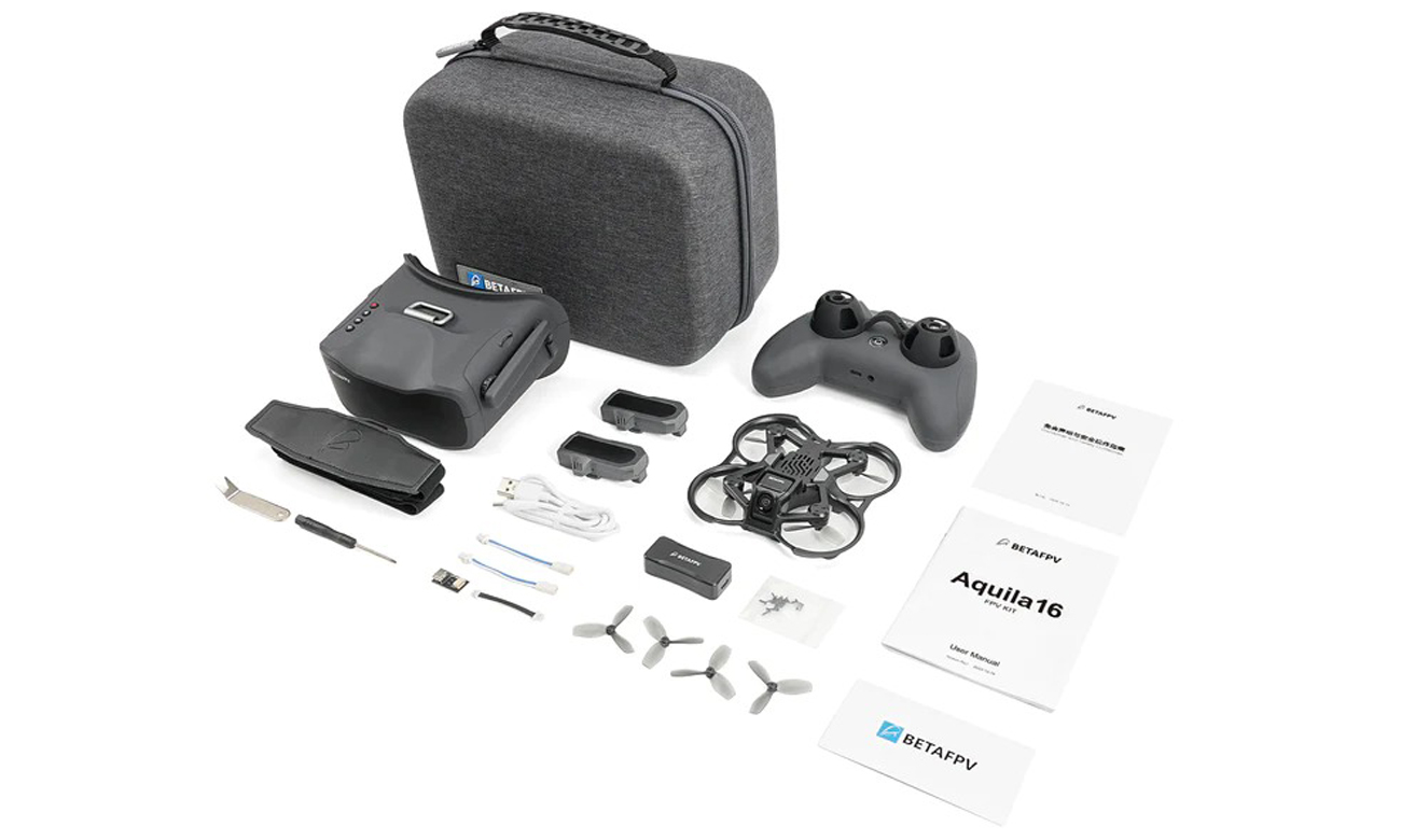 Zawartość zestawu BetaFPV Aquila16 FPV Kit