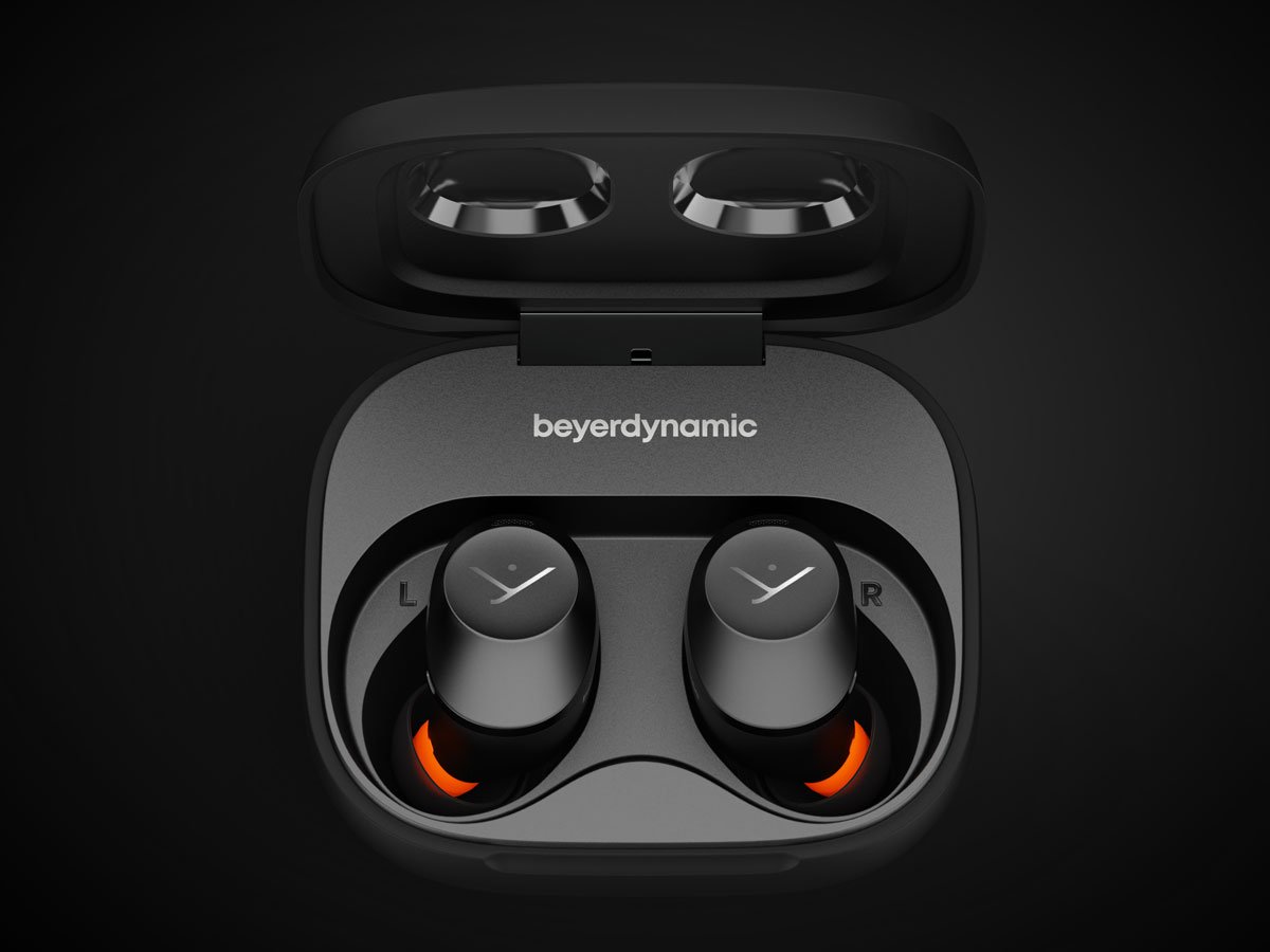 Słuchawki bezprzewodowe Beyerdynamic Amiron 300 Czarne - Widok od góry, grafika z tłem