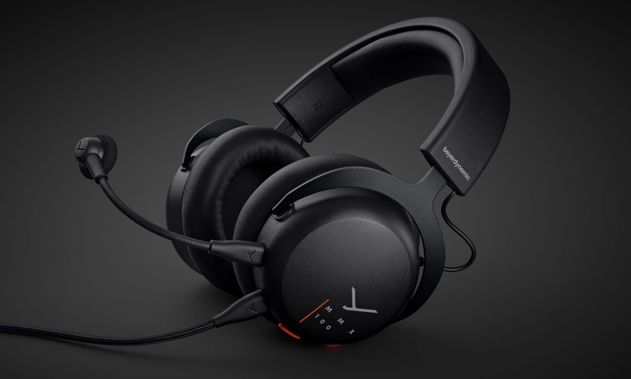 Słuchawki Beyerdynamic MMX 100 Czarne - Widok ogólny, grafika z tłem