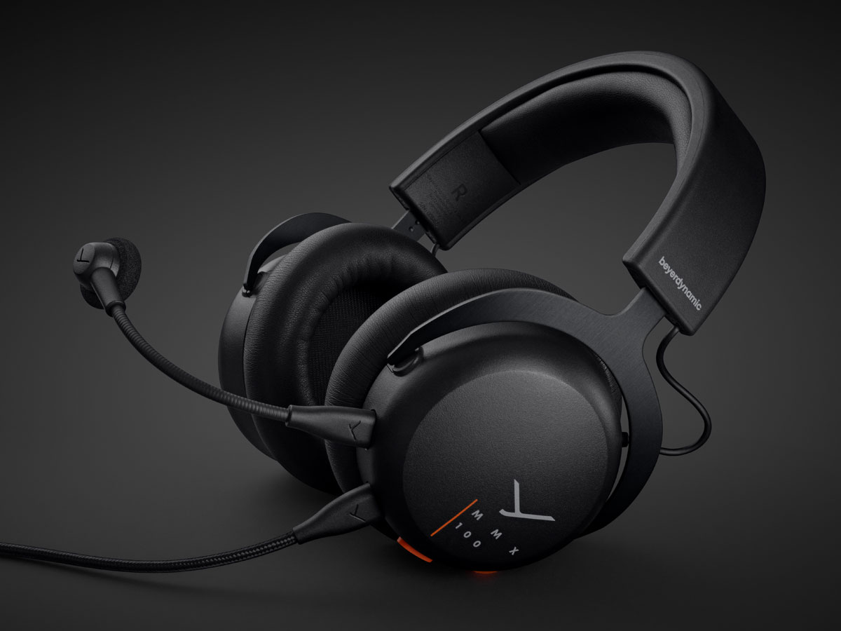 Słuchawki Beyerdynamic MMX 100 Czarne - Widok ogólny, grafika z tłem