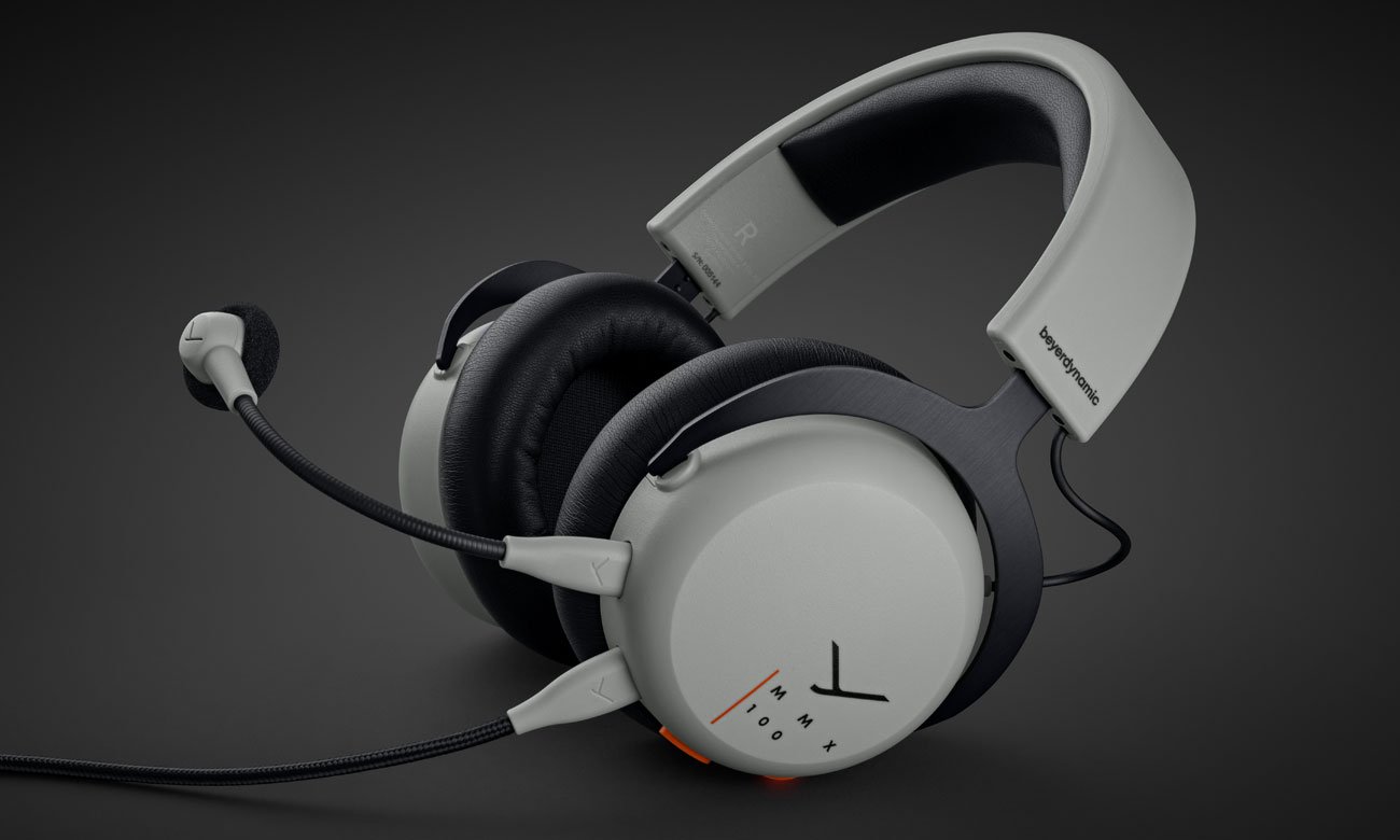 Słuchawki Beyerdynamic MMX 100 Szare - Widok ogólny, grafika z tłem