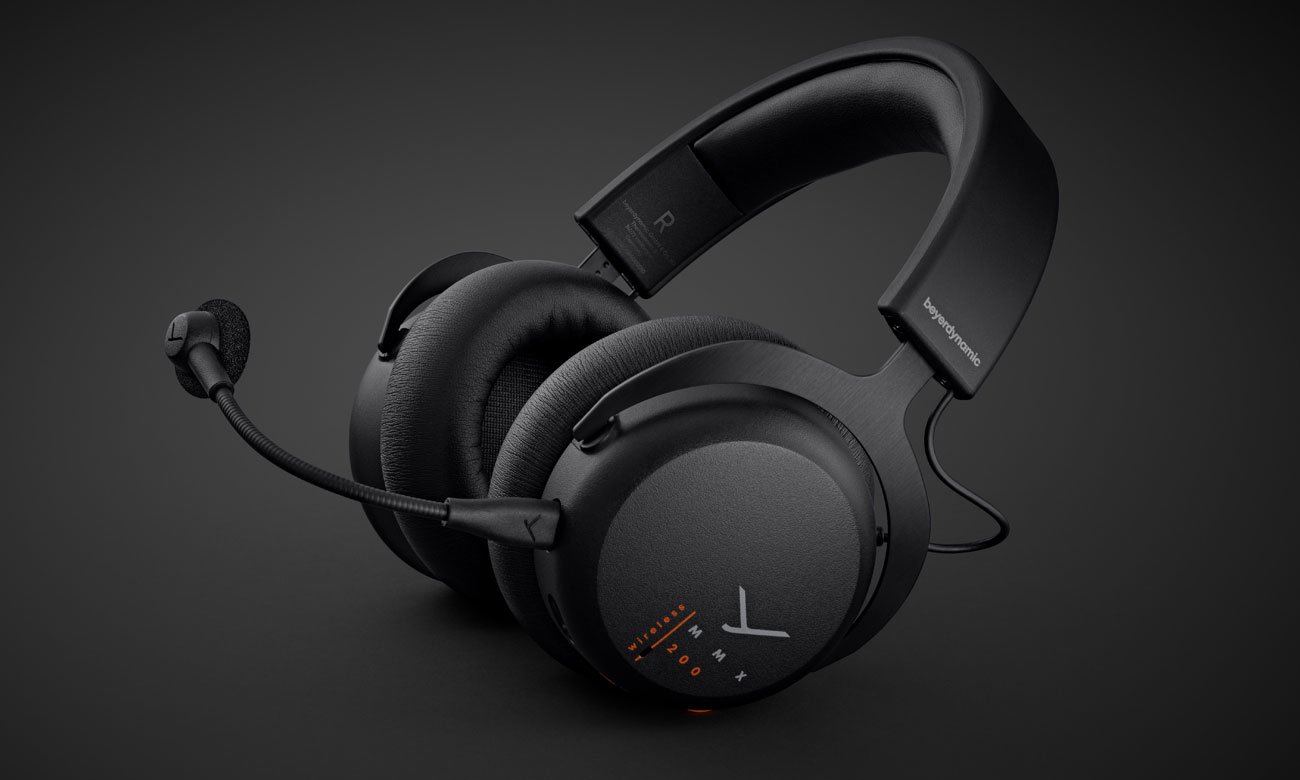 Słuchawki bezprzewodowe Beyerdynamic MMX 200 Czarne - Widok ogólny, grafika z tłem