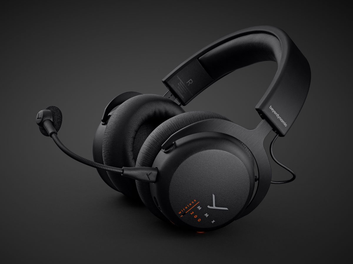 Słuchawki bezprzewodowe Beyerdynamic MMX 200 Czarne - Widok ogólny, grafika z tłem
