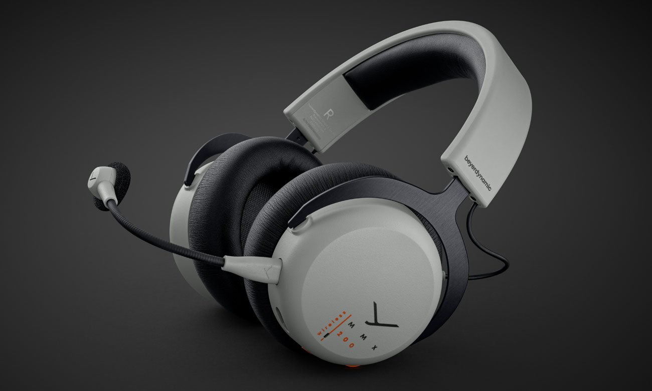 Słuchawki bezprzewodowe Beyerdynamic MMX 200 Szare - Widok ogólny, grafika z tłem