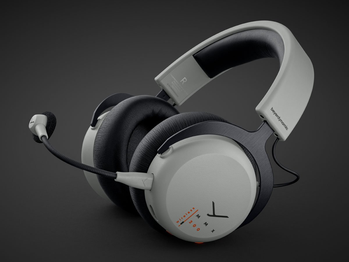 Słuchawki bezprzewodowe Beyerdynamic MMX 200 Szare - Widok ogólny, grafika z tłem