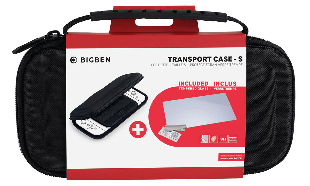Etui BigBen Transport Case + Szkło do Nintendo Switch Lite