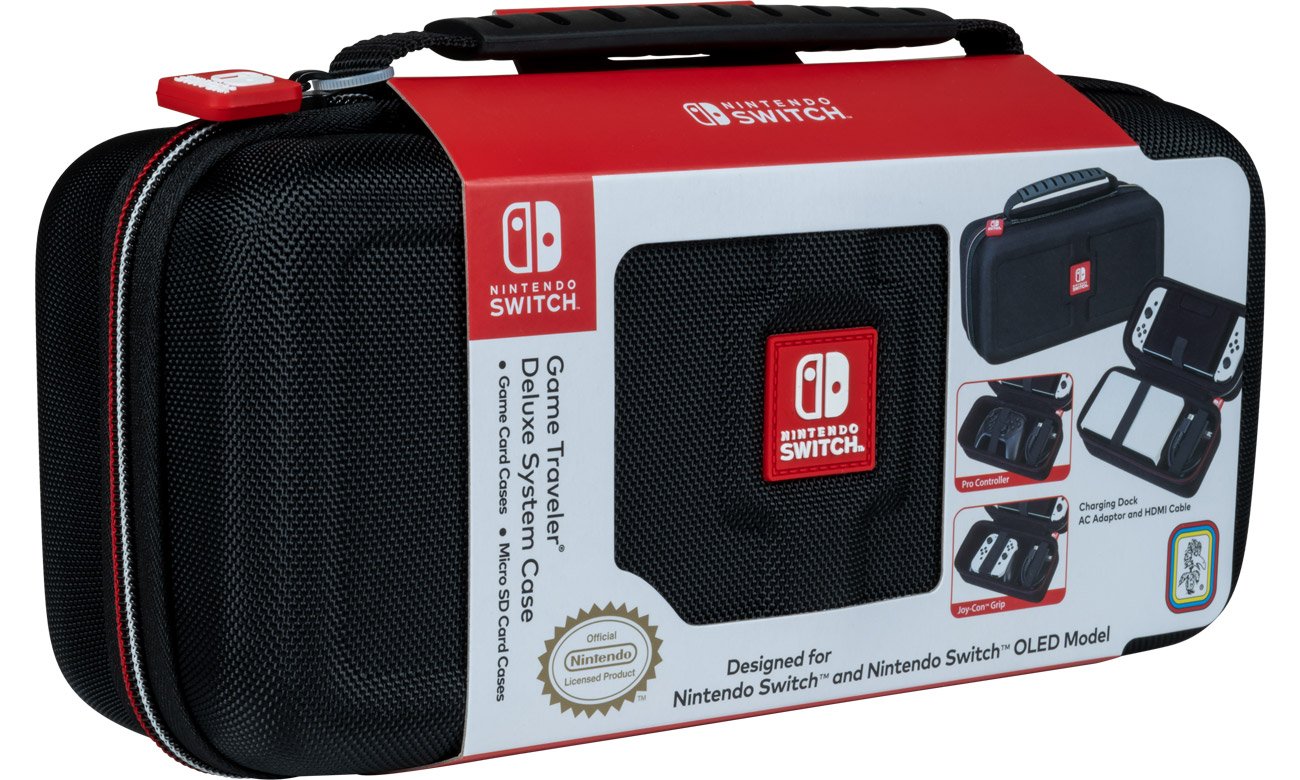 Etui BigBen NNS4000 für die Nintendo Switch Konsole - Vorderansicht im Winkel