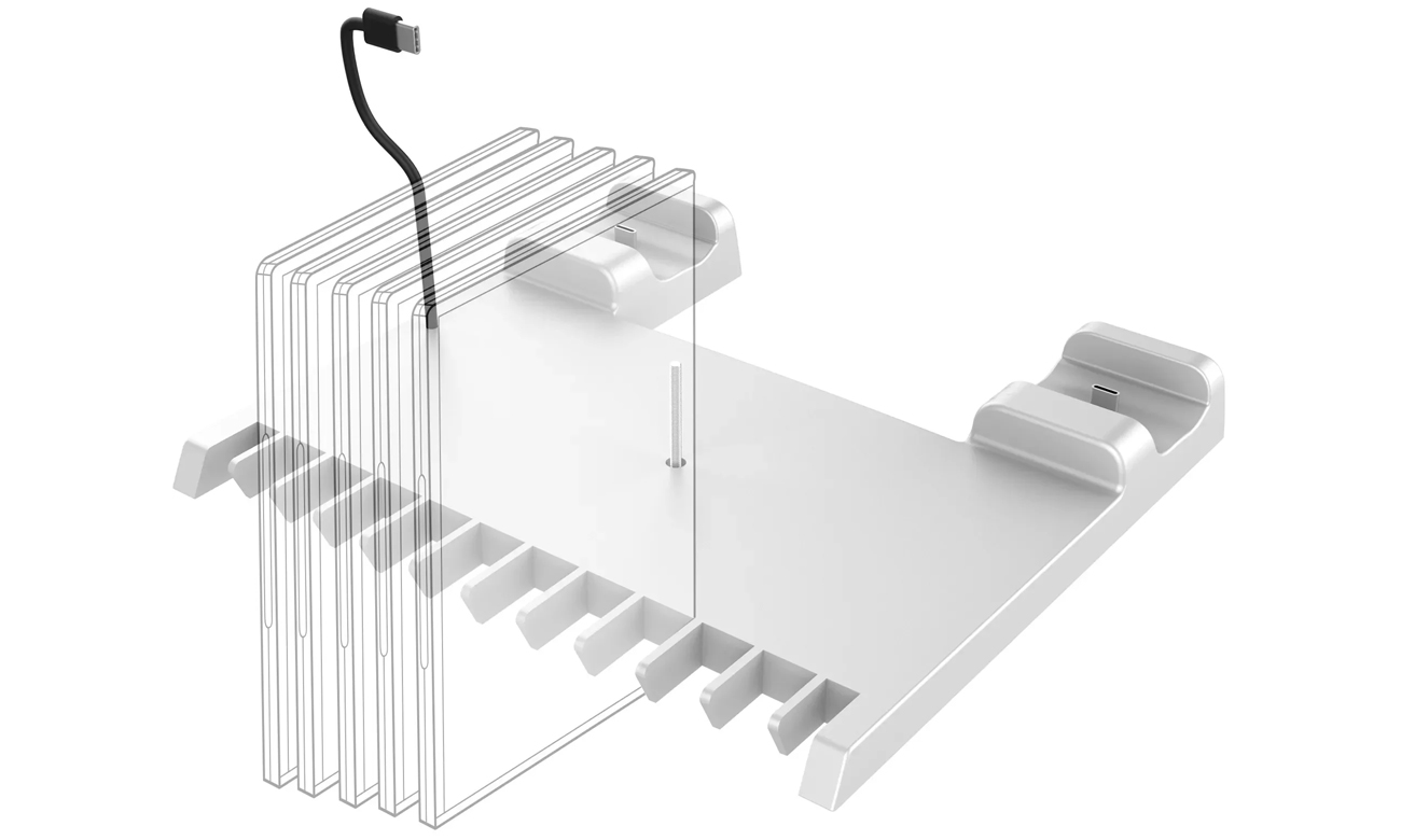 Podstawka BigBen do konsoli PS5/PS5 Slim z ładowarką do DualSense - Grafika