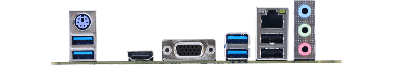 Biostar B450NH Porty