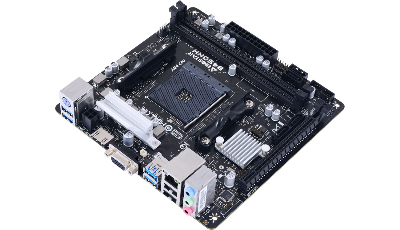 Biostar B450NH Złącza