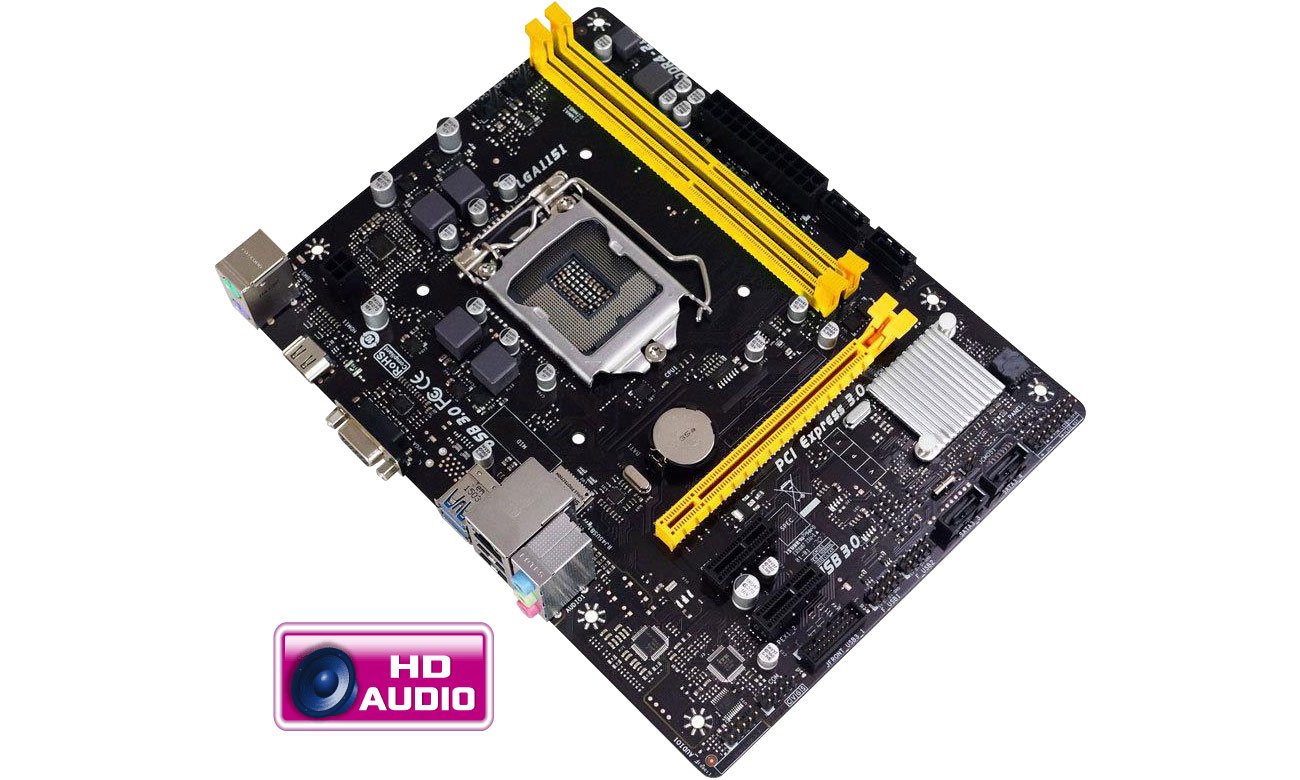 Biostar H110MHC Dźwięk HD Audio