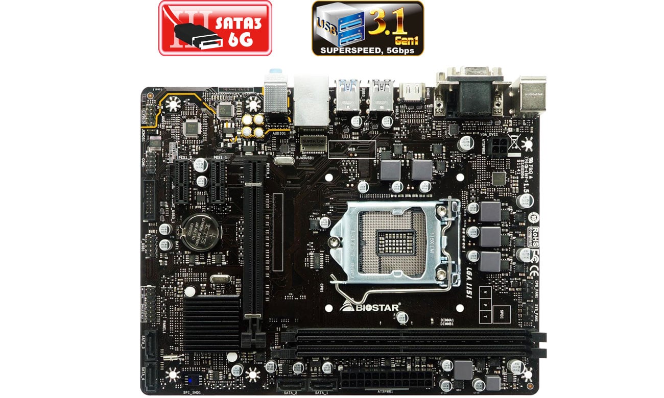 Biostar H310MHD PRO SATA III USB 3.1 Gen1