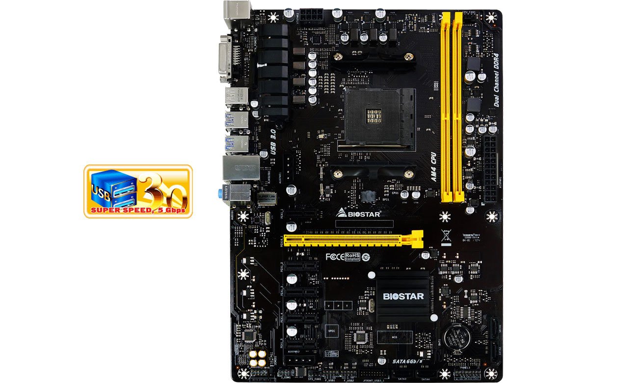 Biostar TB350-BTC SATA III USB 3.1 Gen1