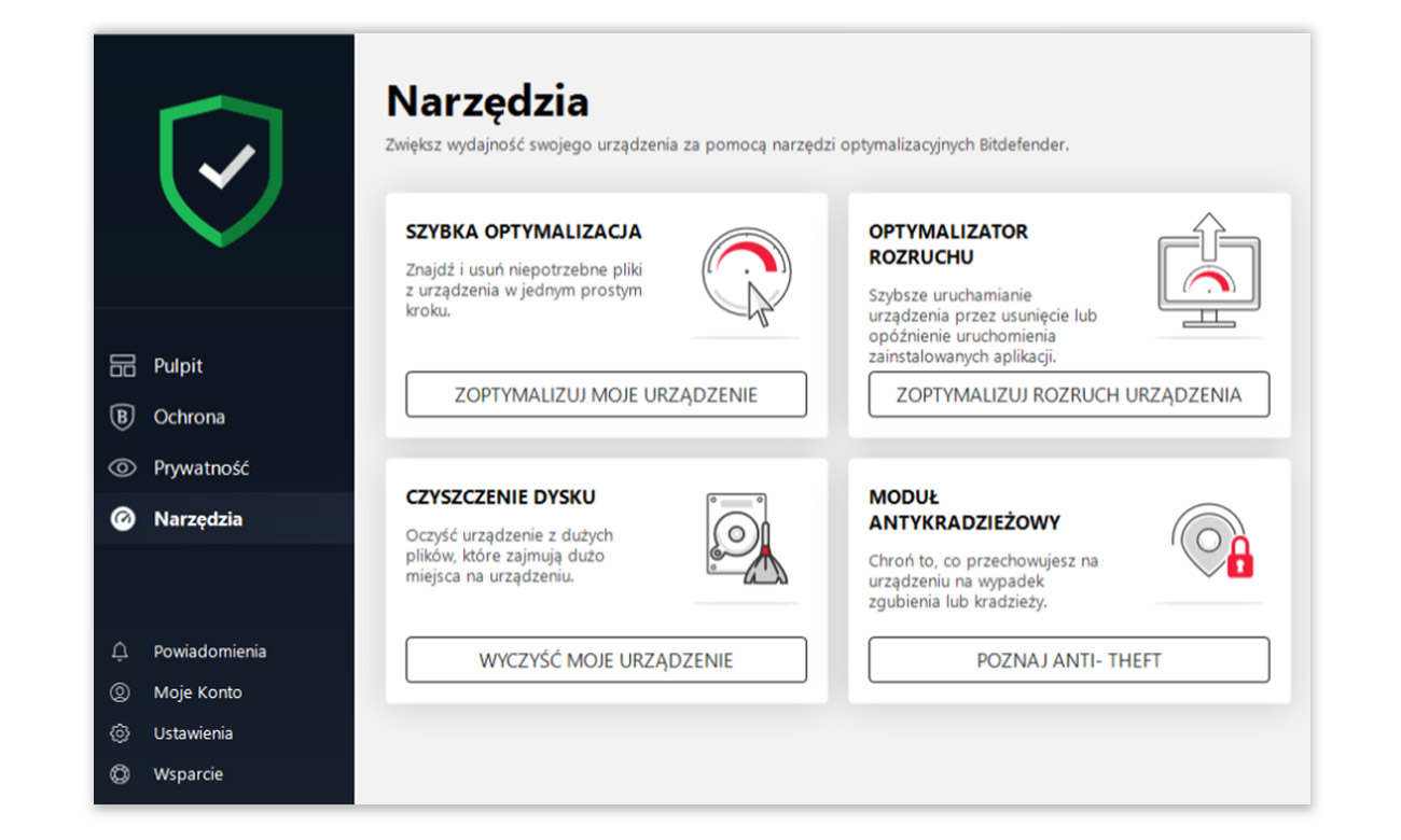 Bitdefender Antivirus Plus 2019 Zapobieganie zagrożeniom sieci
