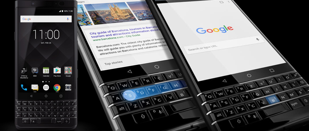 BlackBerry KEYOne system android 7.1 nougat
