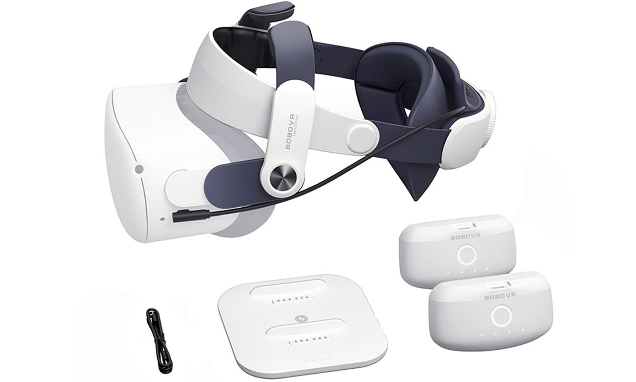 Pasek odciążający BOBOVR M2 Plus do Oculus Quest 2 i 2x akumulator