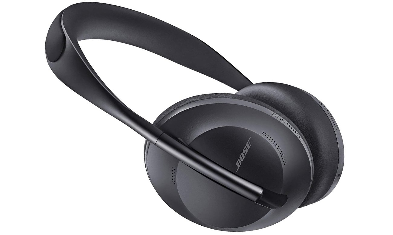 Słuchawki bezprzewodowe Bose 700 Noise Cancelling Czarne - Widok od przodu pod kątem