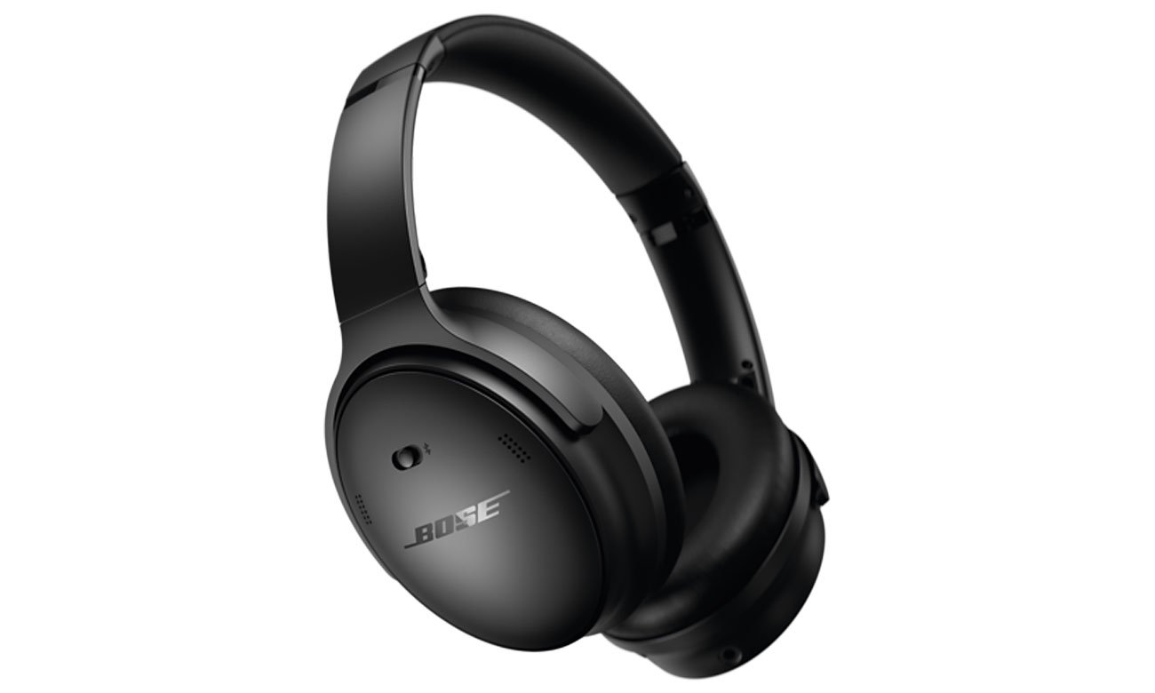 Słuchawki bezprzewodowe Bose QuietComfort SC Czarne - Widok od przodu pod kątem