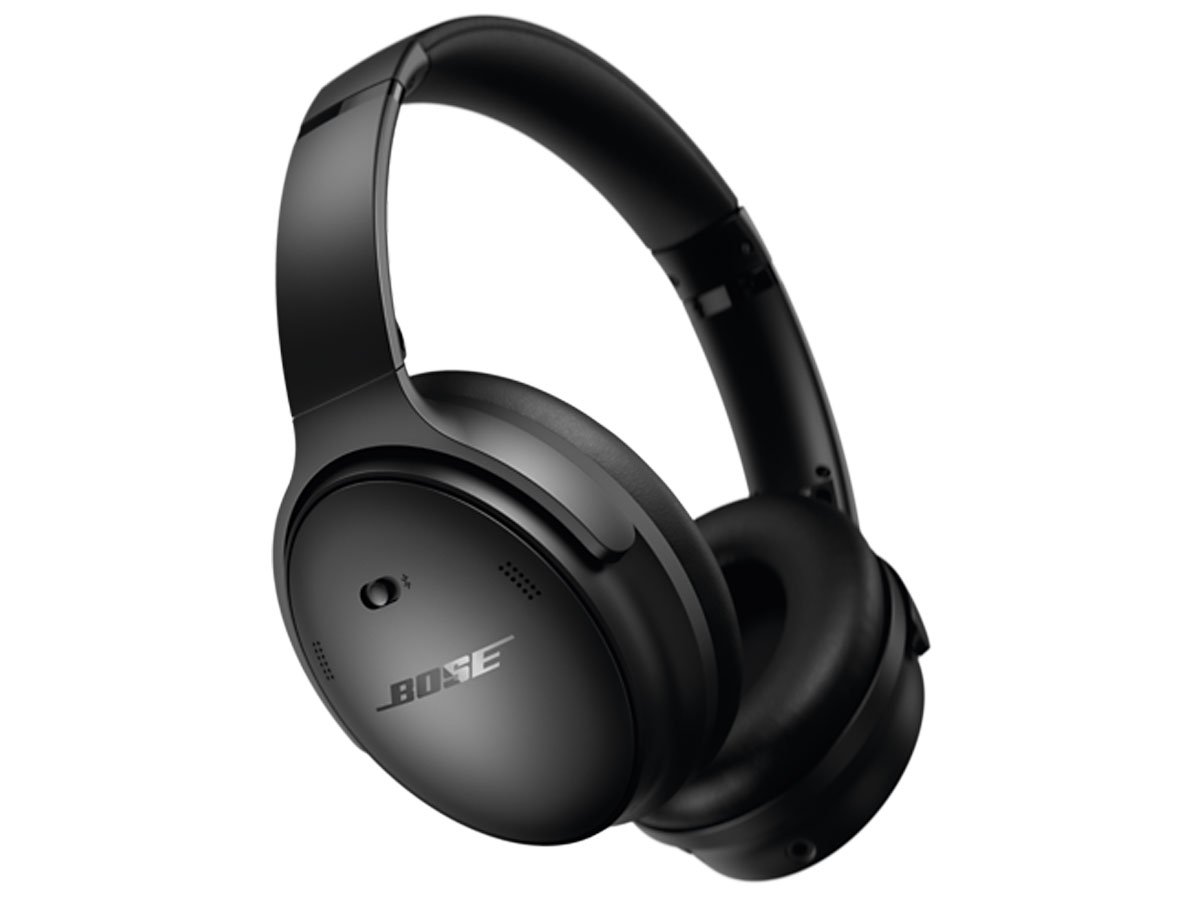 Słuchawki bezprzewodowe Bose QuietComfort SC Czarne - Widok od przodu pod kątem