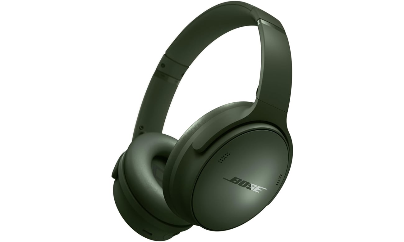Słuchawki bezprzewodowe Bose QuietComfort Zielone - Widok od przodu pod kątem