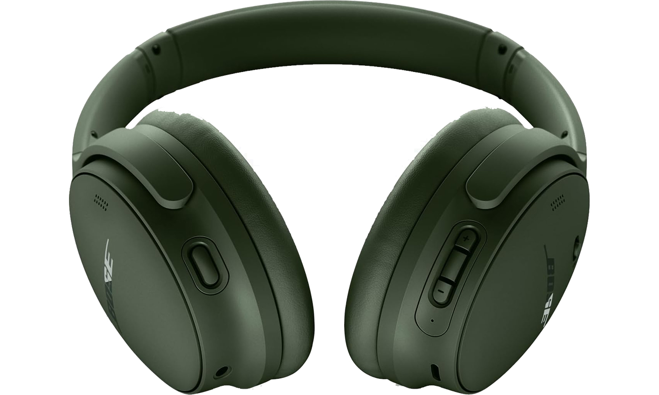Słuchawki bezprzewodowe Bose QuietComfort Zielone - Widok od przodu pod kątem