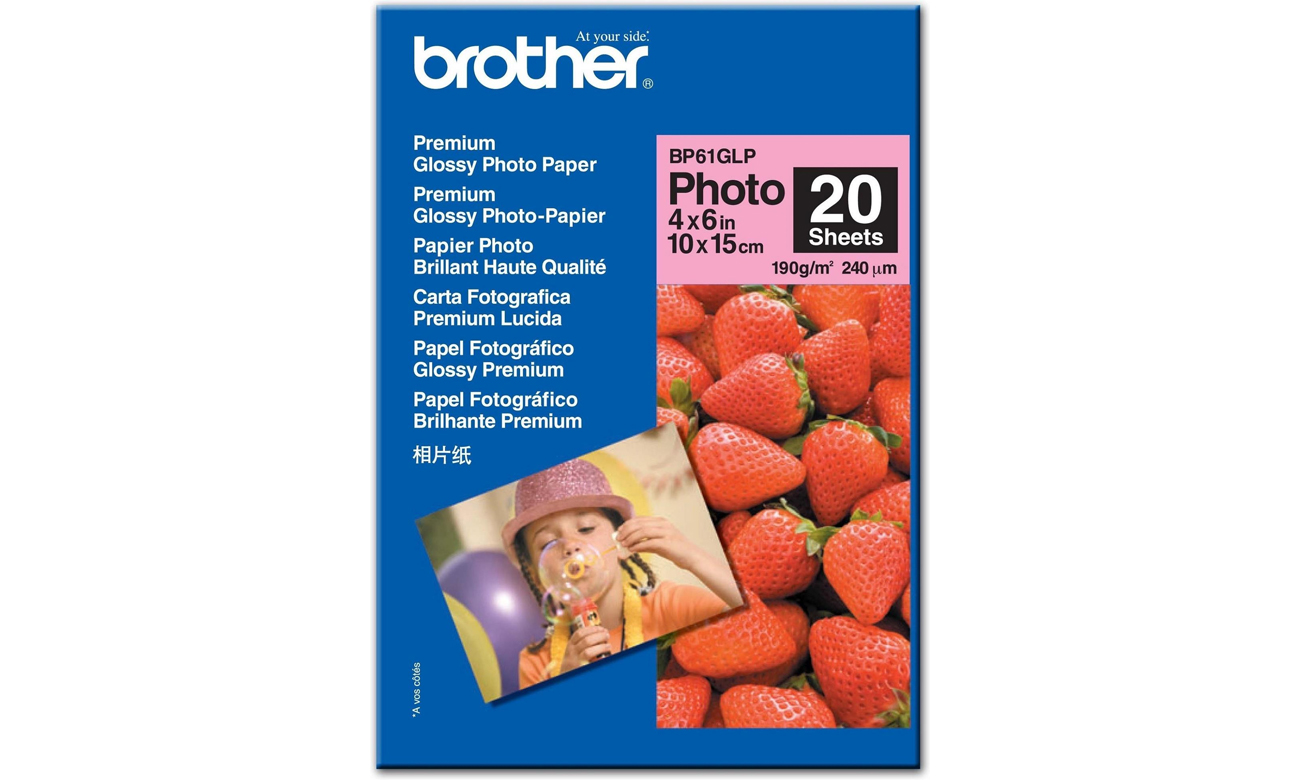 Brother Papier fotograficzny glossy (10x15, 190g) 20szt. BP61GLP