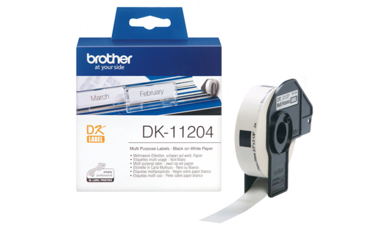 Etykiety papierowe Brother DK-11204