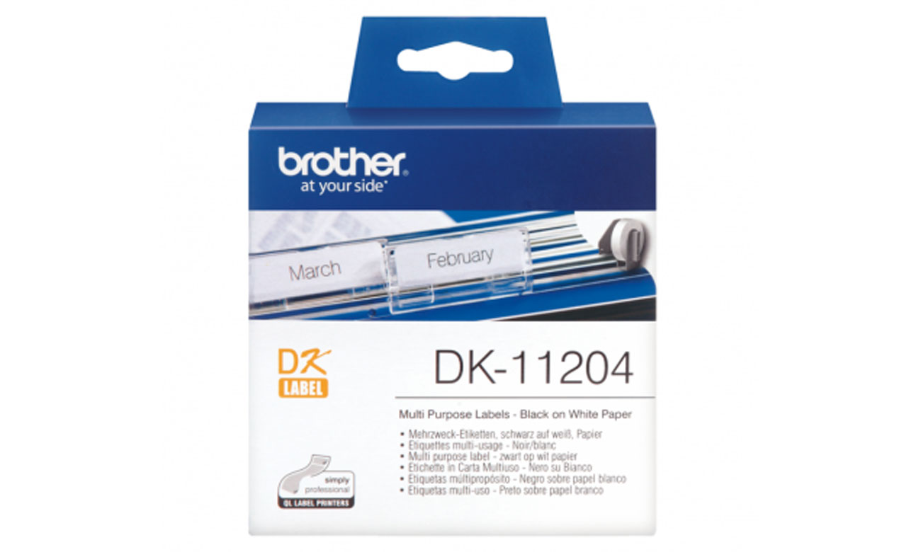 Etykiety papierowe Brother DK-11204