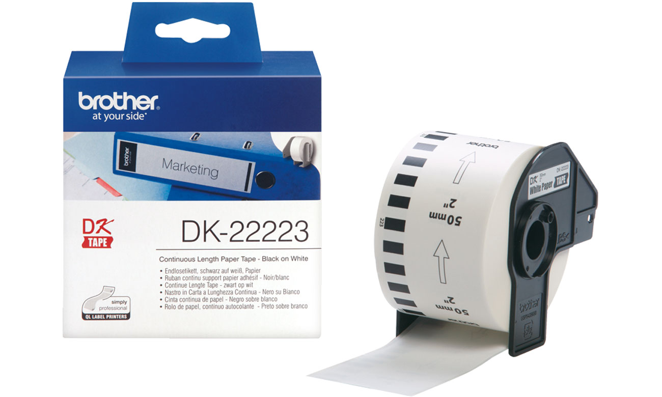 Etykiety papierowe Brother DK-22223