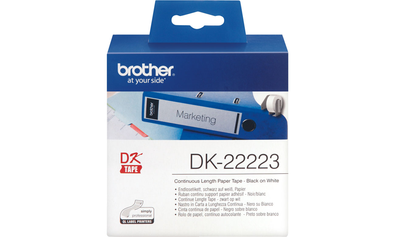 Etykiety papierowe Brother DK-22223