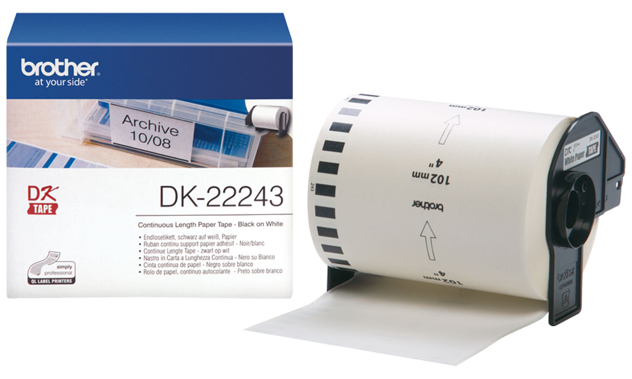 Etykiety papierowe Brother DK-22243
