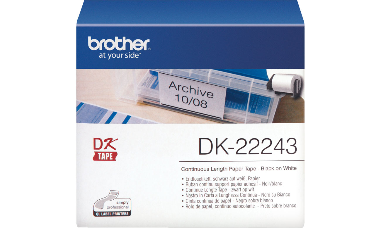 Etykiety papierowe Brother DK-22243