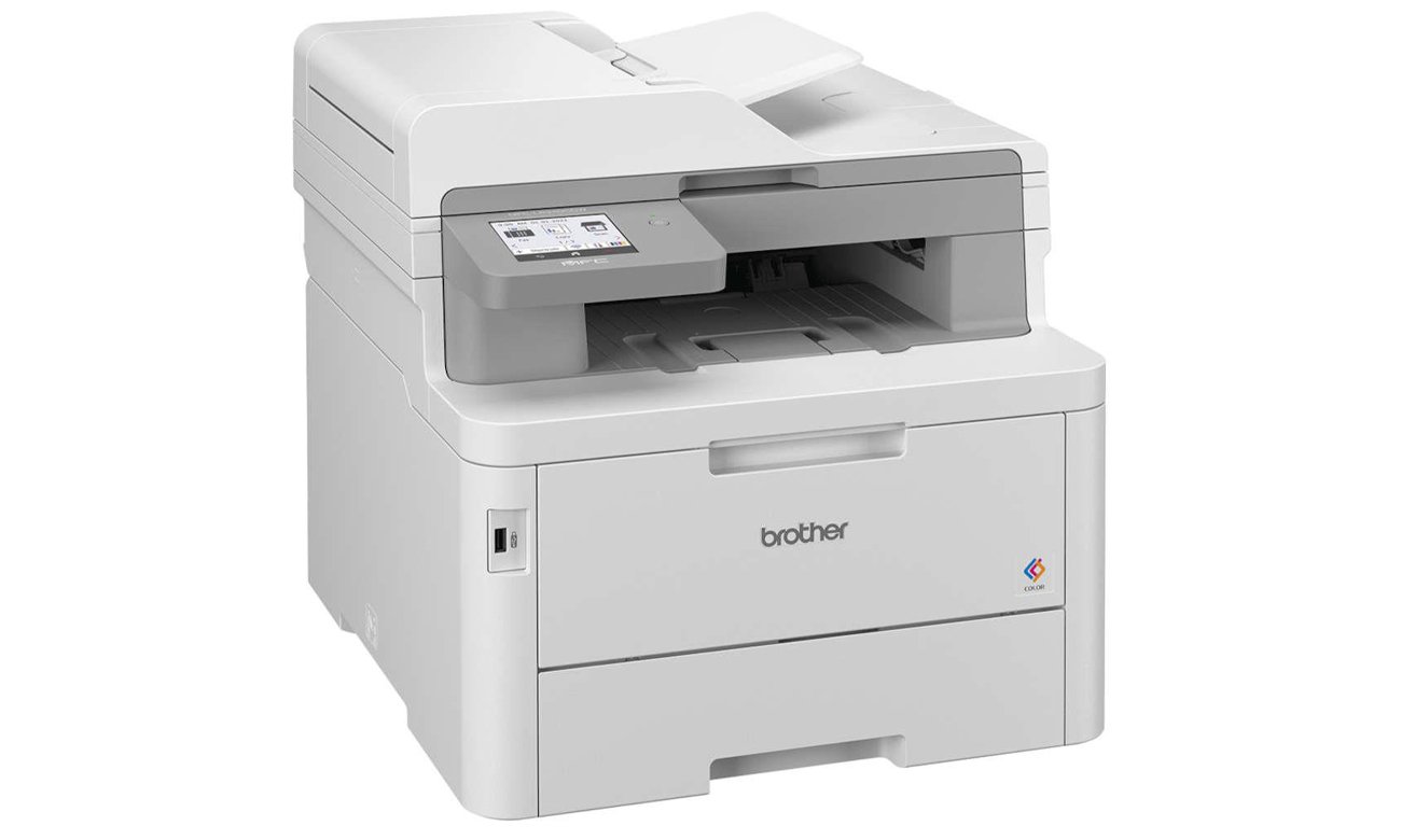 Brother MFC-L8340CDW widok z przodu pod kątem