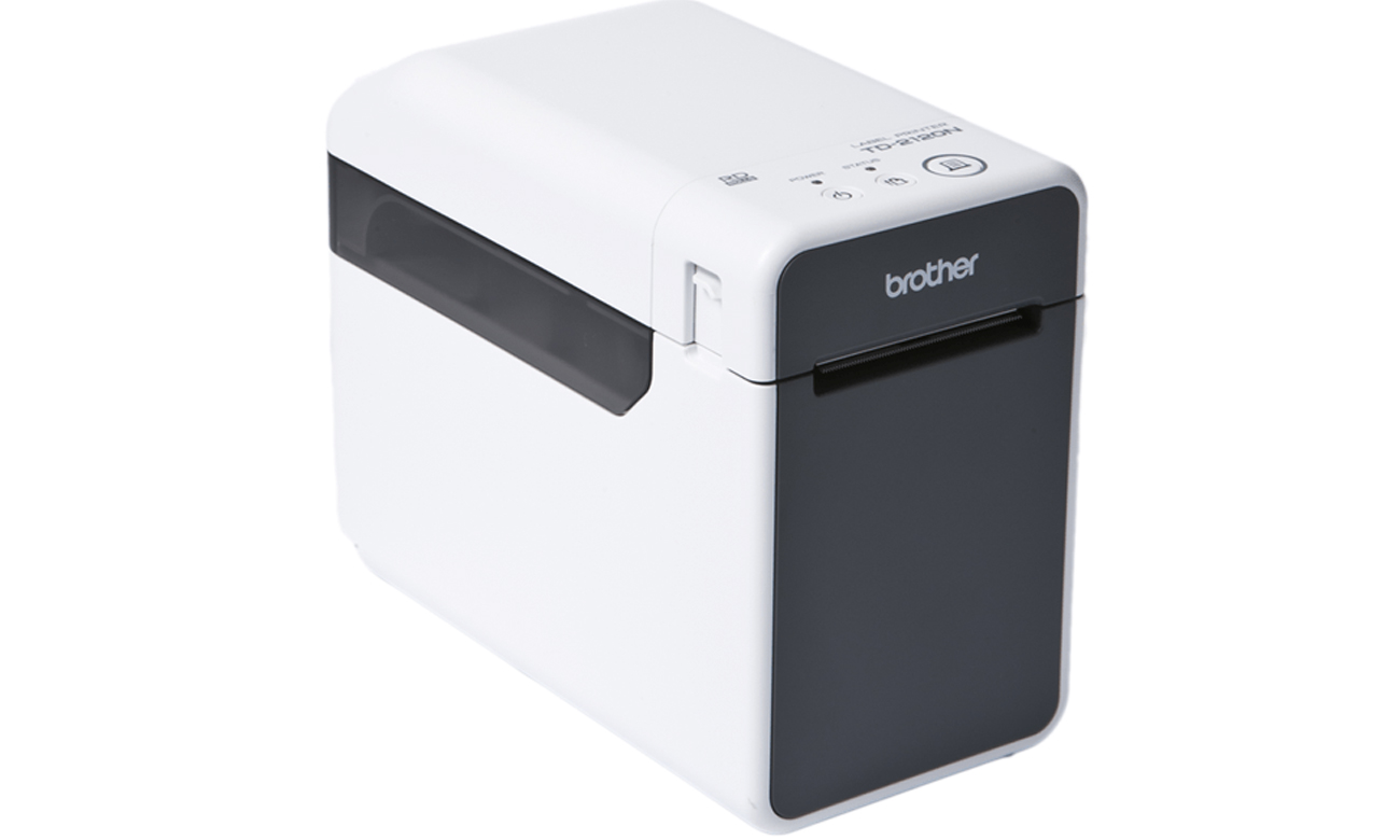 Brother P-Touch TD-2125N widok z przodu pod kątem