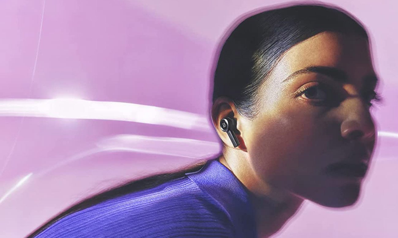 Słuchawki bezprzewodowe Bang & Olufsen Beoplay EX Black Anthracite - Bluetooth 5.2 i technologia adaptacyjna aptX