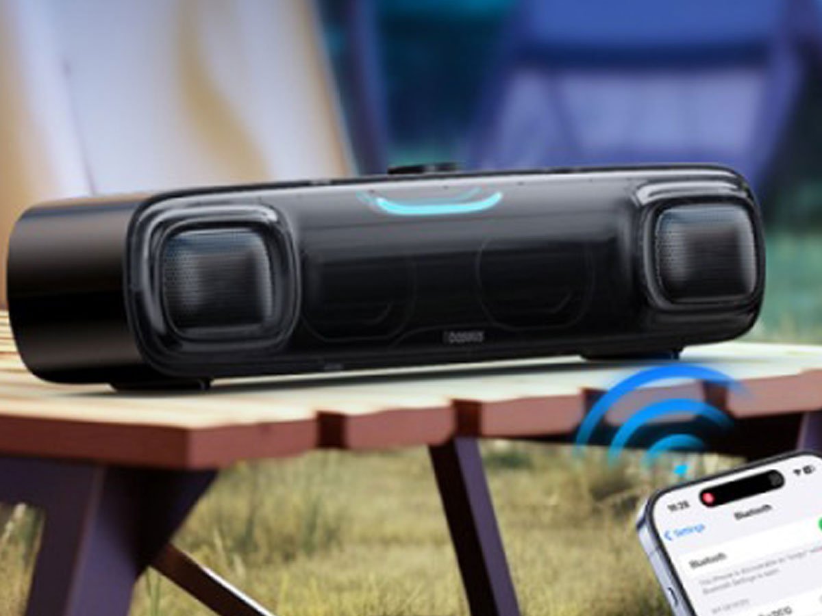 Baseus AeQur DS10 Mini Soundbar Black Battery