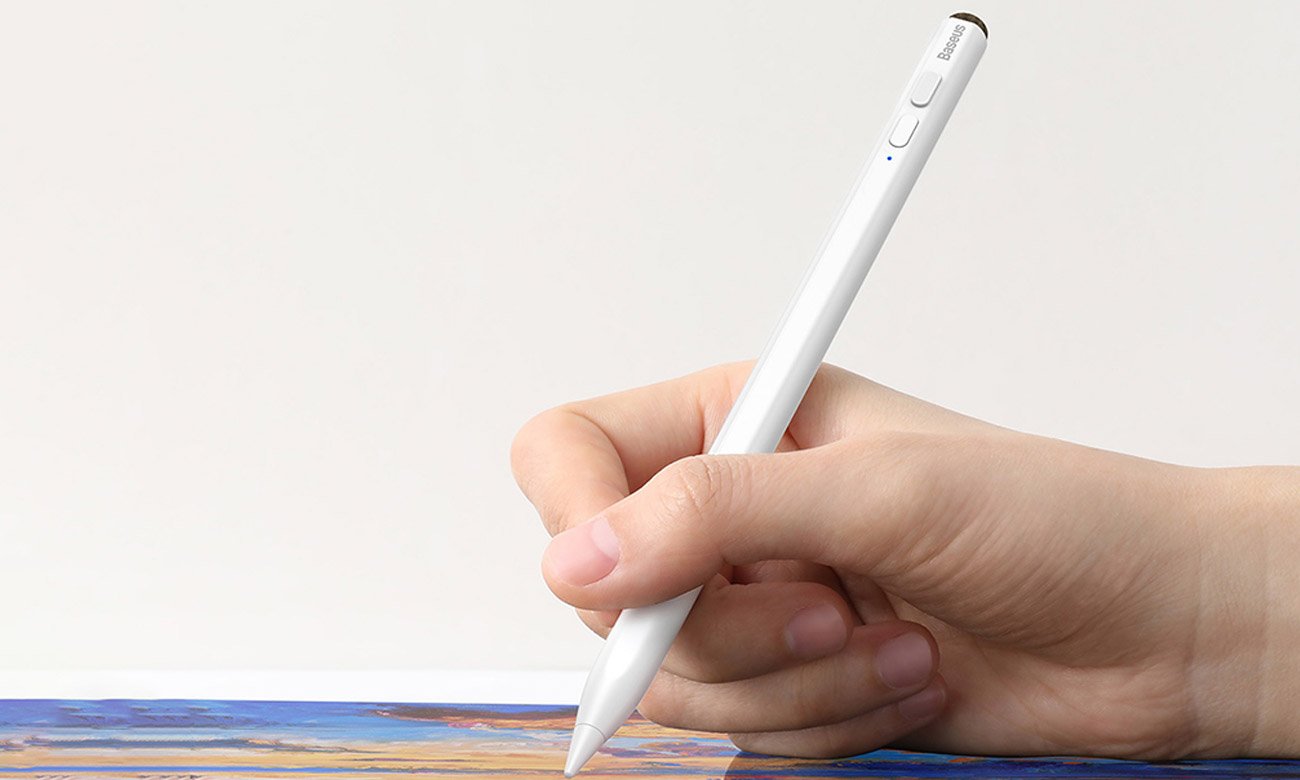 Rysik 2 w 1 Baseus Capacitive Stylus ACSXB-C02 Biały - Dwie końcówki w zestawie
