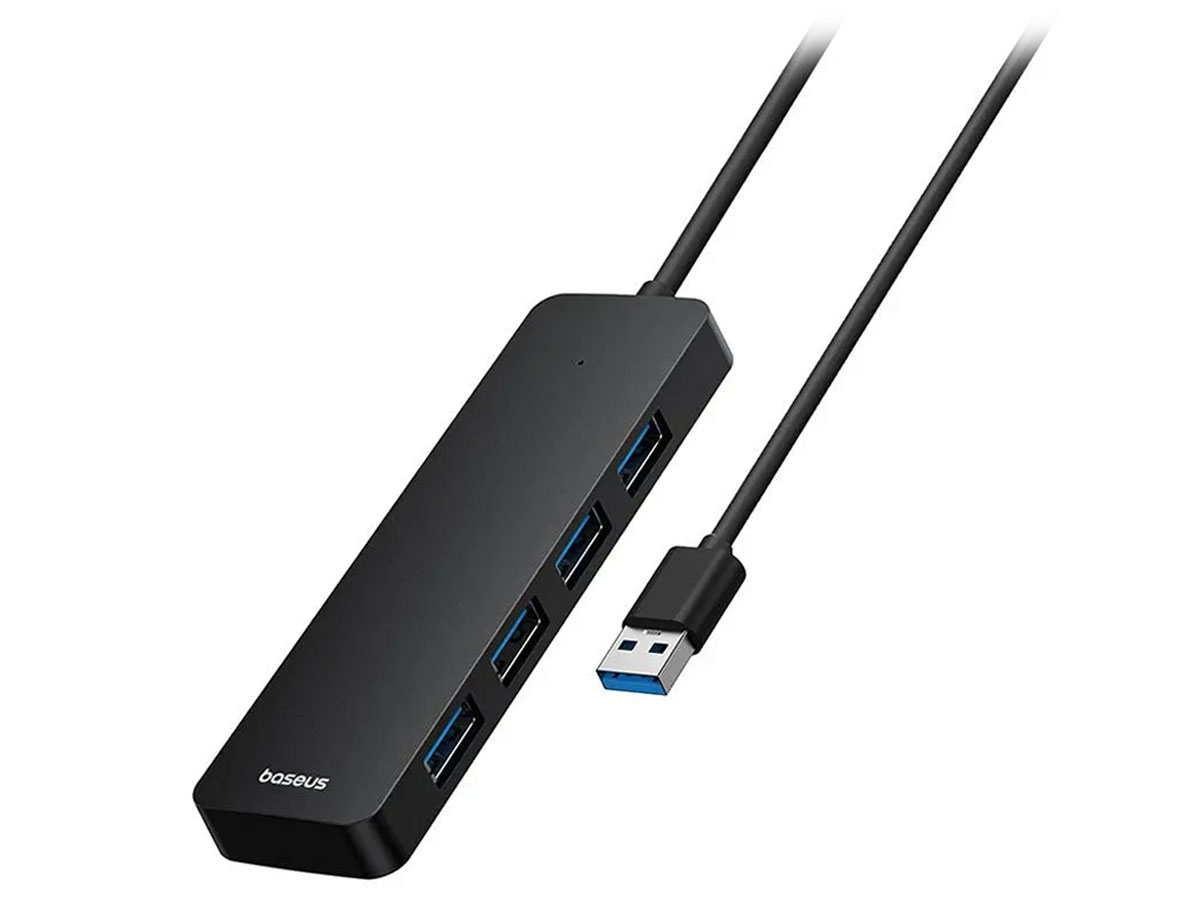 Baseus UltraJoy Series Lite 4-Port 2m (USB - 4x USB3.0, Schwarz)