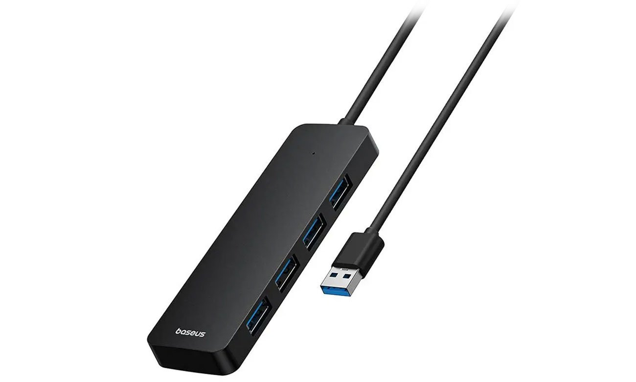 Baseus UltraJoy Series Lite 4-Port 2m (USB - 4x USB3.0, Schwarz)