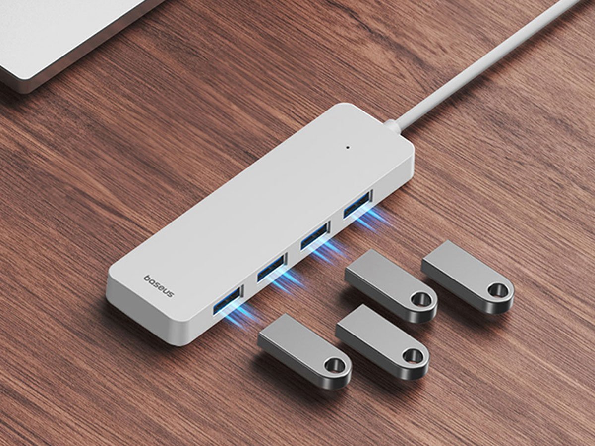 Baseus UltraJoy 4in1 USB-A HUB Lite 0,5m White