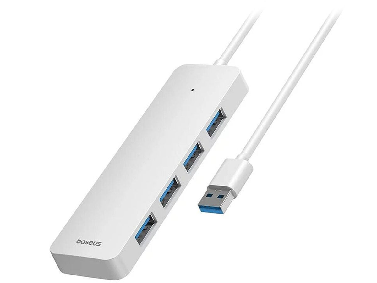 Baseus UltraJoy Series Lite 4-Port 1,5m (USB - 4x USB3.0, biały)