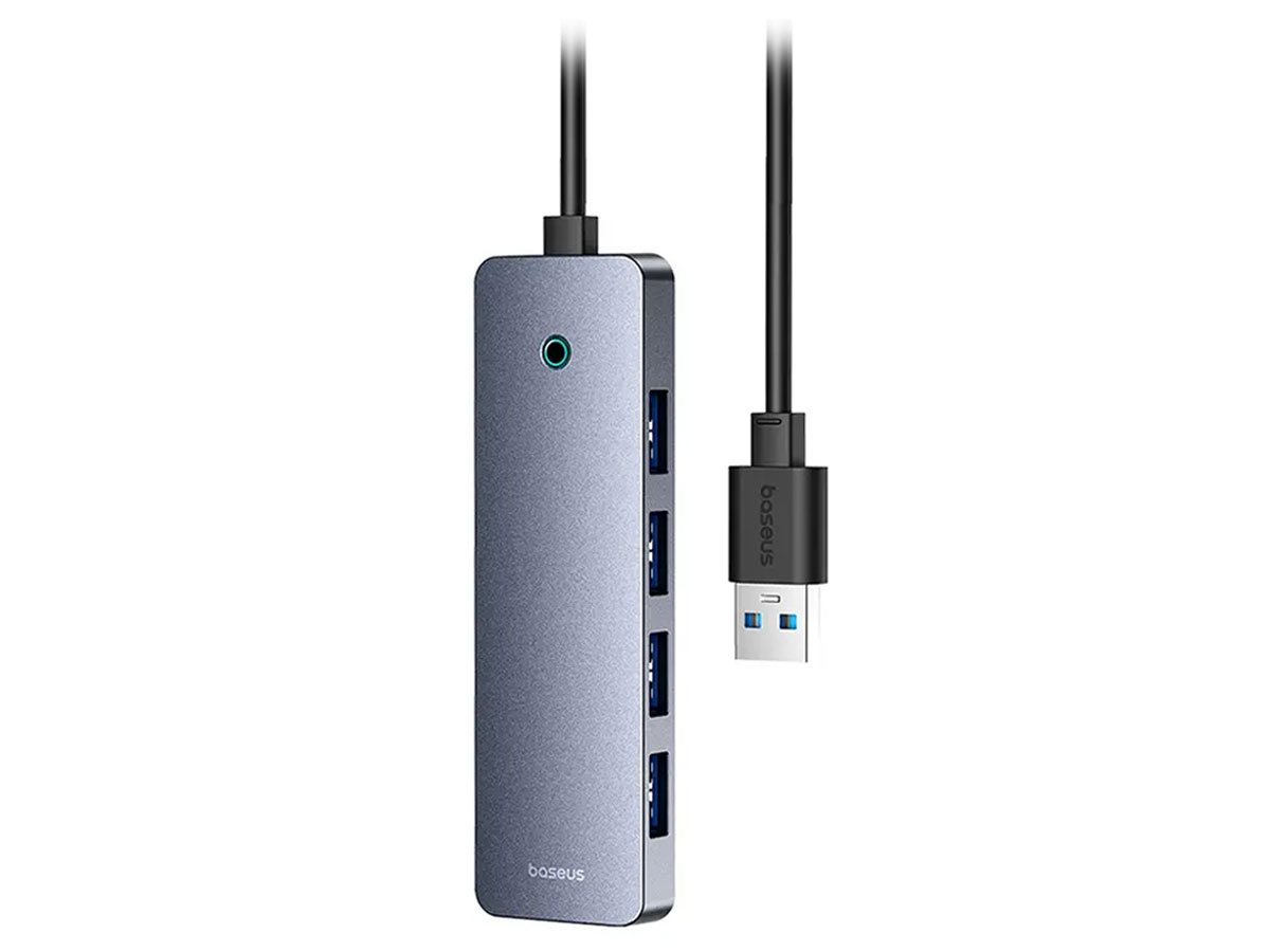 Baseus 4w1 UltraJoy Lite 150cm USB-A - 4xUSB 3.0 , USB-C 5V (szary)