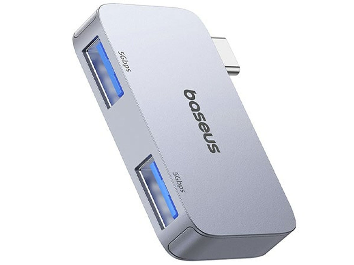 Baseus 2-in-1 UltraJoy USB-C - 2xUSB (grau)