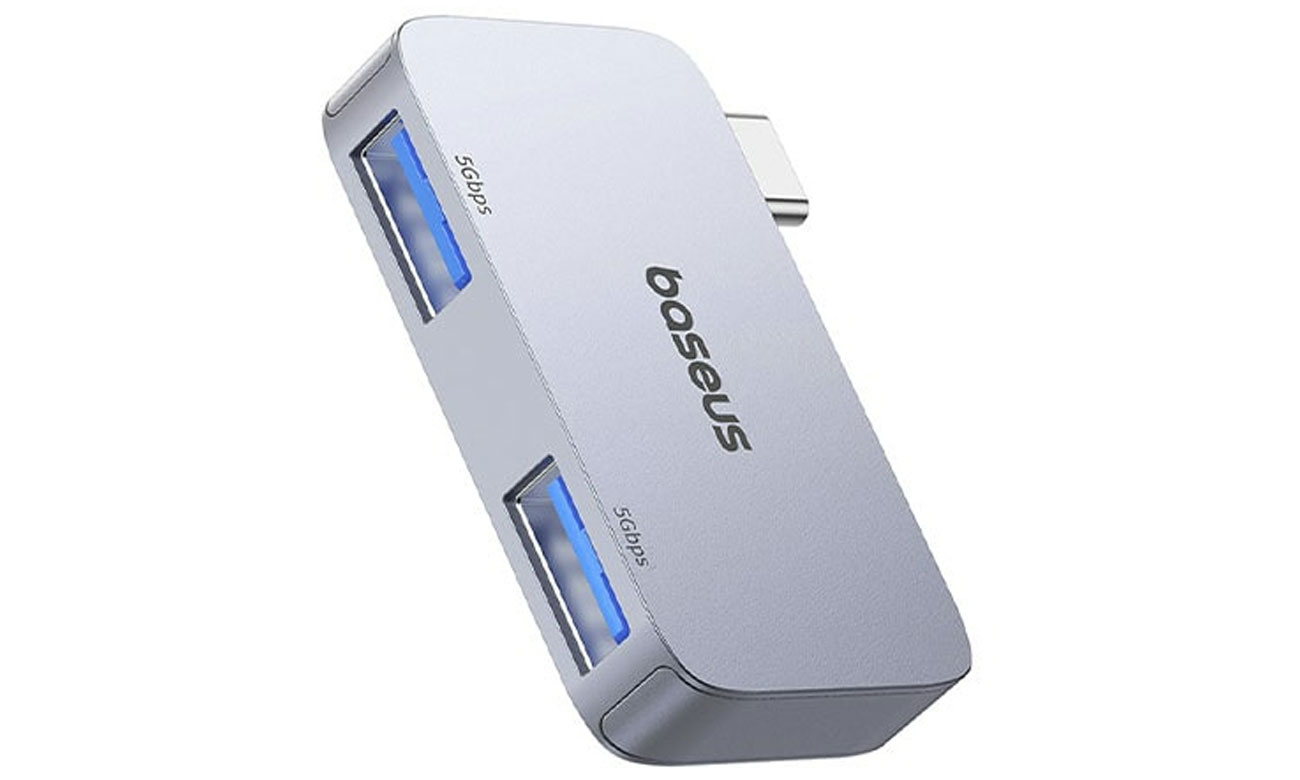 Baseus 2-in-1 UltraJoy USB-C - 2xUSB (grau)