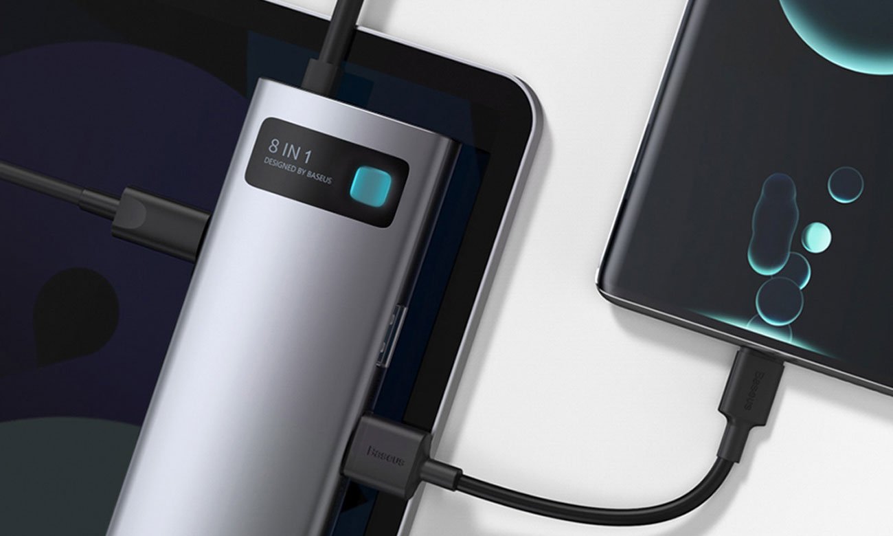 Baseus Metal Gleam Hub porty USB
