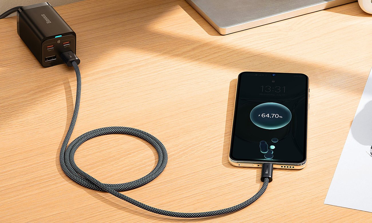 Kabel Baseus Dynamic Series - USB-C 100W 1m szary